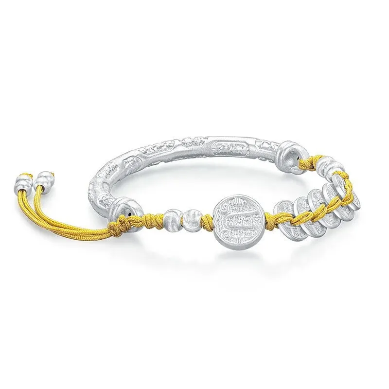 CHUVORA 999 Fine Silver Pure Silver Bracelets Unisex-3