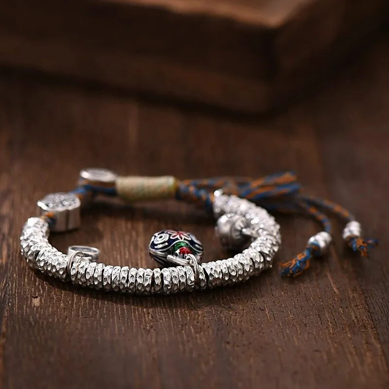 CHUVORA 999 Fine Silver Pure Silver Bracelets Unisex-2