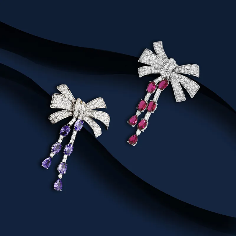 Marco Bizzarri Alloy Brand Luxury Jewelry Fashion Elegant Breast Flower Accessories Anti Flash Pin Accessories Women's-2