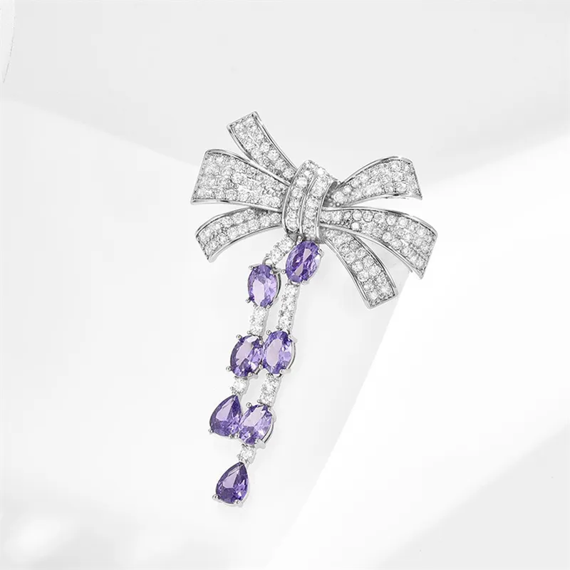 Marco Bizzarri Alloy Brand Luxury Jewelry Fashion Elegant Breast Flower Accessories Anti Flash Pin Accessories Women's-11