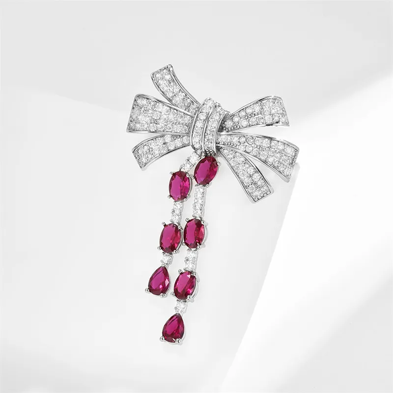 Marco Bizzarri Alloy Brand Luxury Jewelry Fashion Elegant Breast Flower Accessories Anti Flash Pin Accessories Women's-5