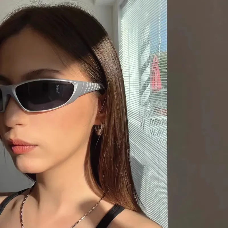 Anxious PC Irregular Shape Sunglasses Unisex-14