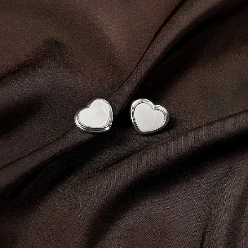 Anxious 925 Silver Needles Stud Earrings Women's-2