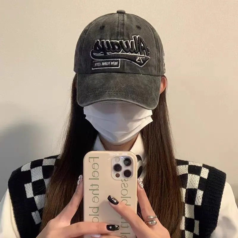 Anxious Cotton Baseball Caps Unisex-3
