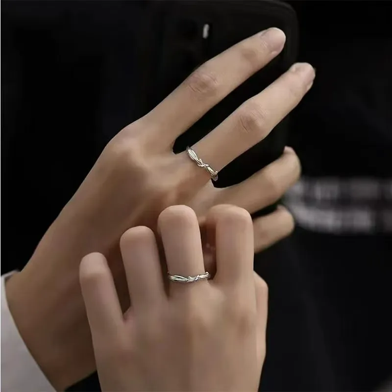 Anxious 999 Fine Silver Rings Unisex-4