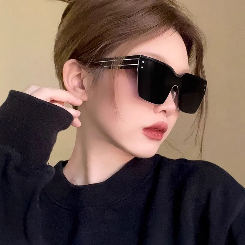 Anxious PC Metal Browline Sunglasses Unisex-4