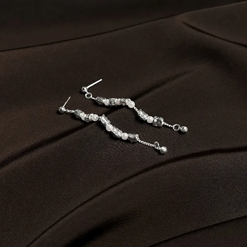 Anxious Artificial Pearl Earrings Women's-4