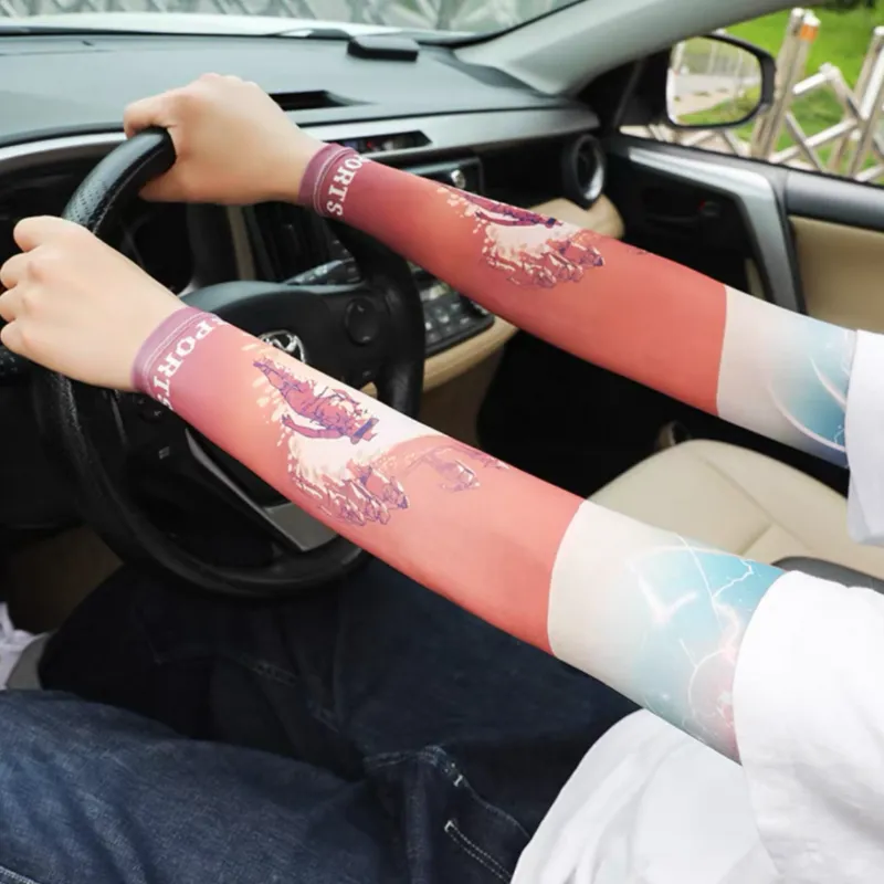 Anxious Polyamide Sun Protection Sleeves Men's-10
