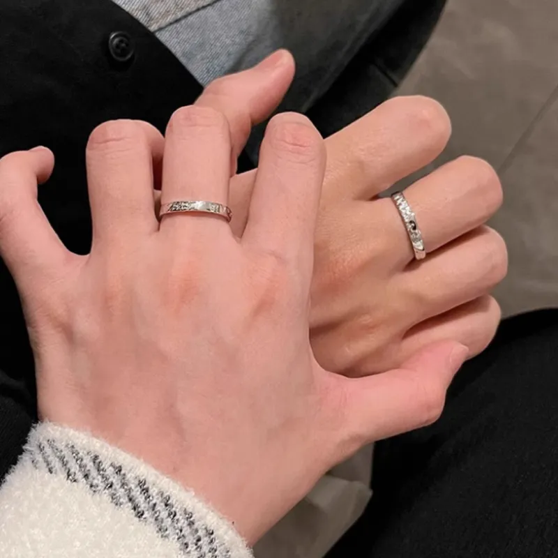 Anxious 999 Fine Silver Rings Unisex-2