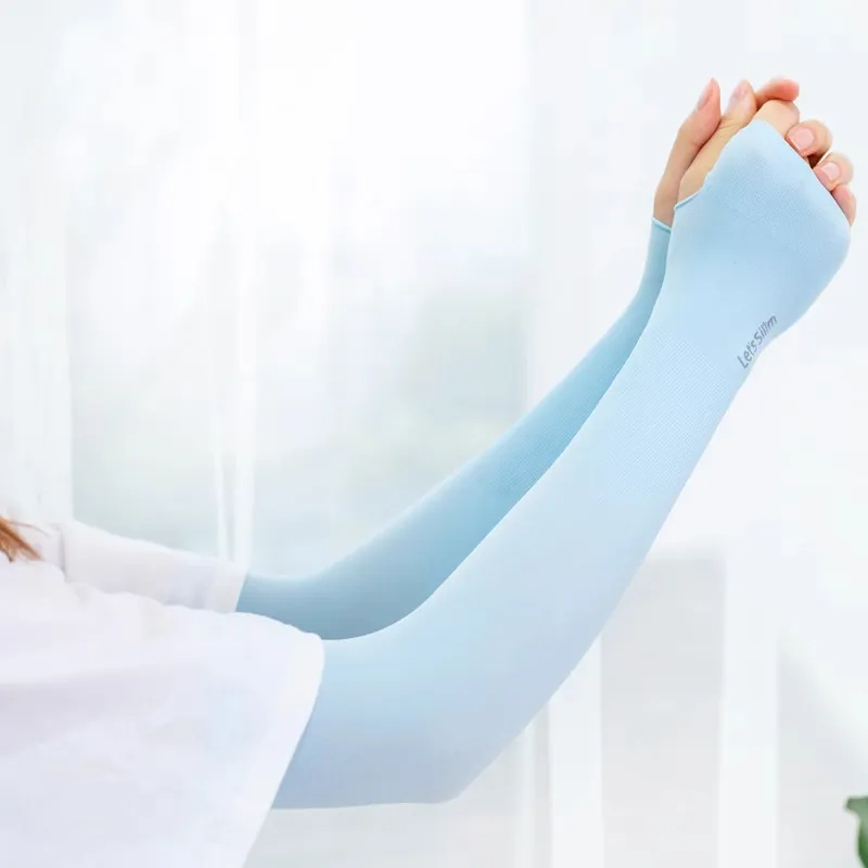Anxious Polyester Sun Protection Sleeves Unisex-10