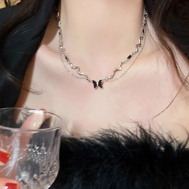 Anxious Alloy Necklaces Women's-4