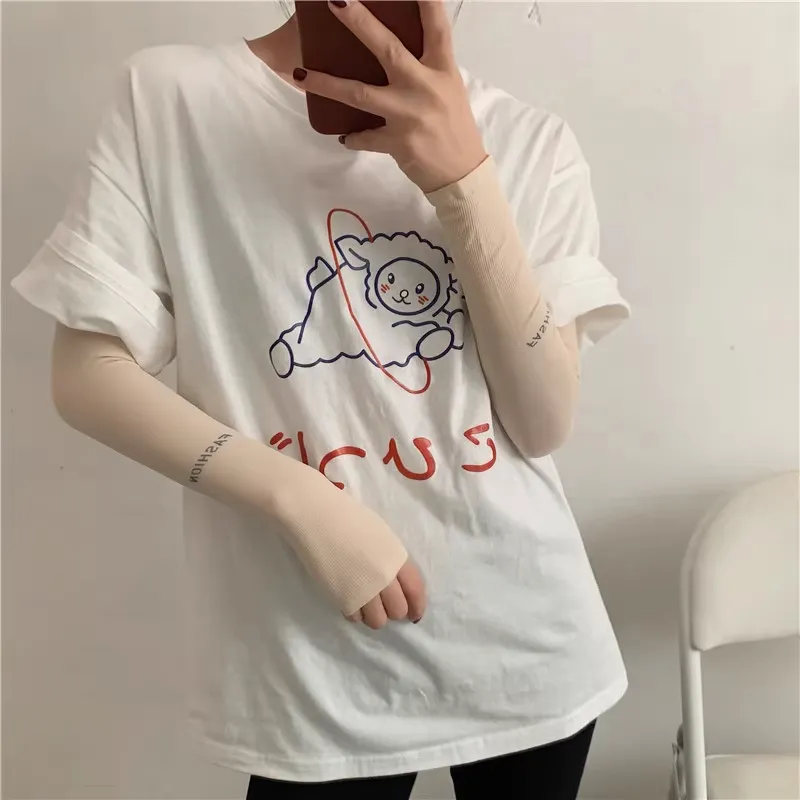Anxious Polyamide Sun Protection Sleeves Unisex-14