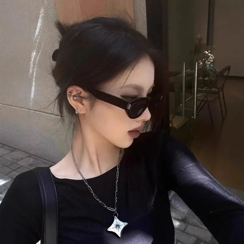 Anxious PC Cat Eye Sunglasses Unisex-5