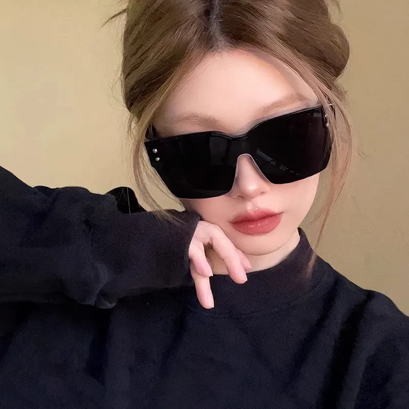 Anxious PC Metal Browline Sunglasses Unisex-6