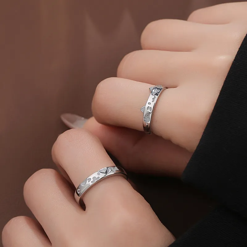 Anxious Copper Alloy Rings Unisex-4