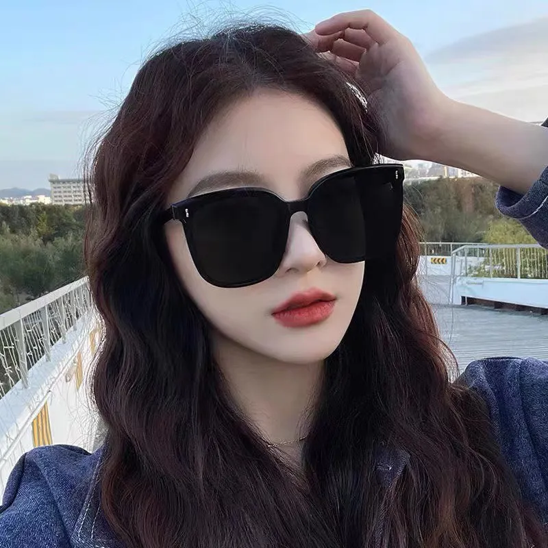 Anxious TR/Memory Plastic Square Sunglasses Unisex-6