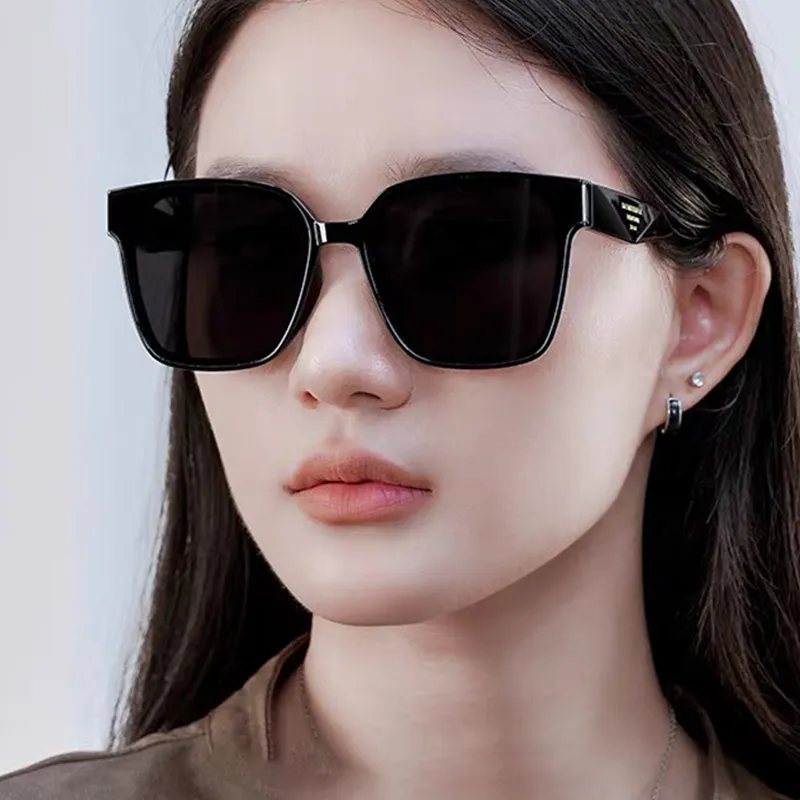 Anxious TR/Memory Plastic Square Sunglasses Unisex-5