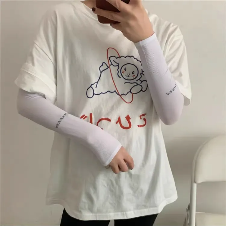 Anxious Polyamide Sun Protection Sleeves Unisex-7