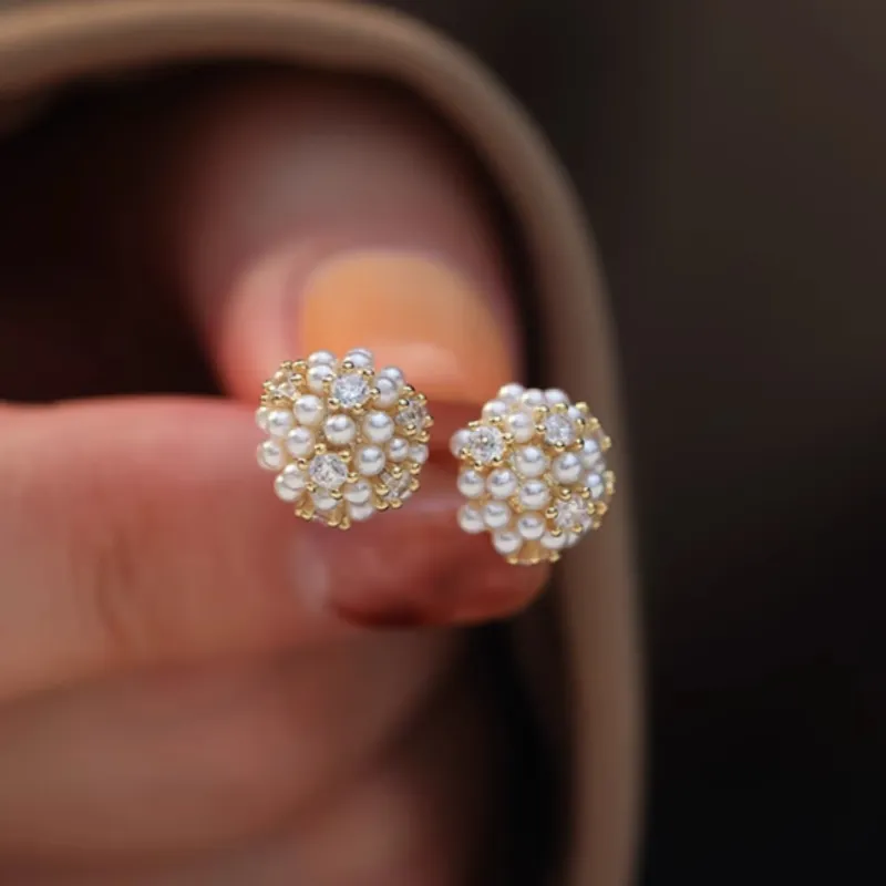 Anxious 925 Silver Needles Stud Earrings Women's-3
