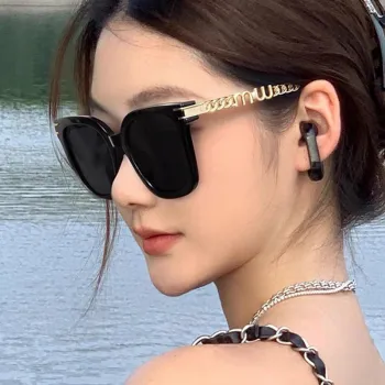 Anxious PC Cupronickel Square Sunglasses Women's