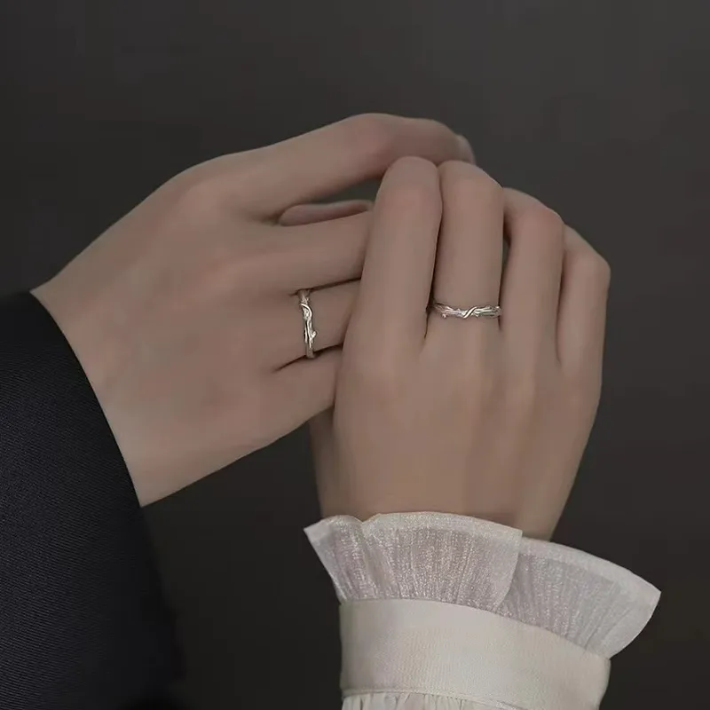 Anxious 999 Fine Silver Rings Unisex-3
