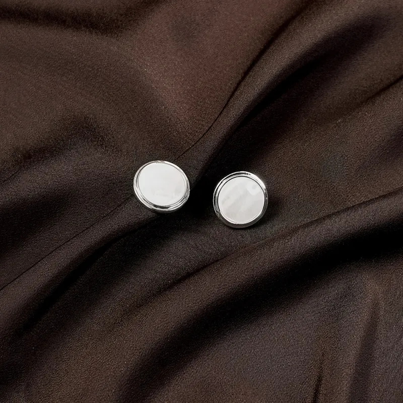 Anxious 925 Silver Needles Stud Earrings Women's-9