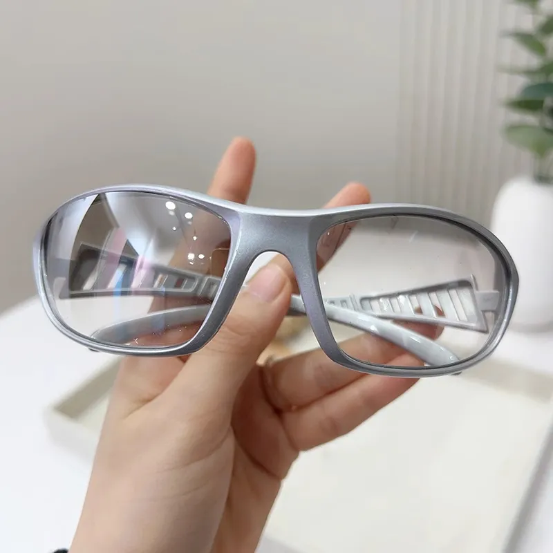 Anxious PC Irregular Shape Sunglasses Unisex-5