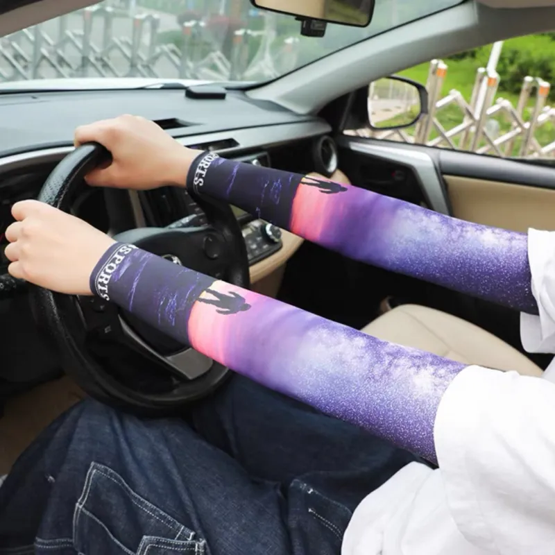Anxious Polyamide Sun Protection Sleeves Men's-3