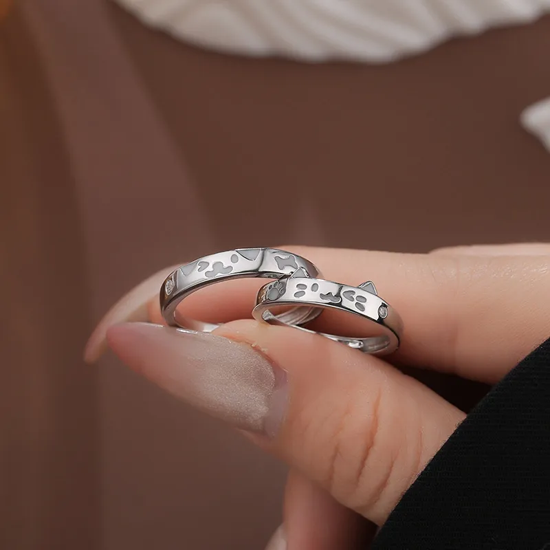 Anxious Copper Alloy Rings Unisex-5