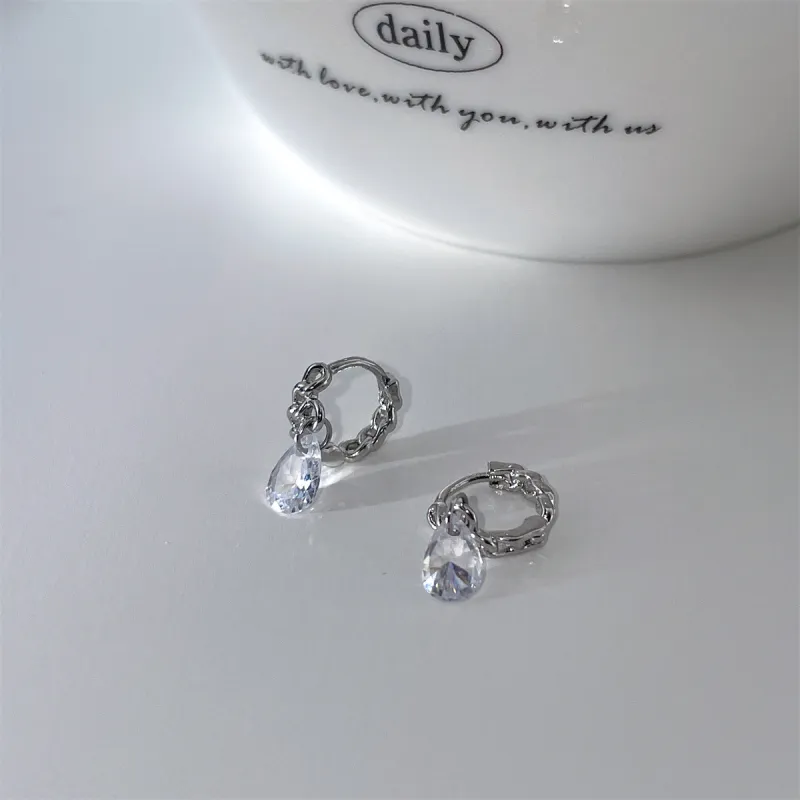 Anxious Titanium Steel Stud Earrings Women's-6