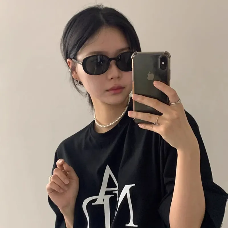 Anxious PC Oval Sunglasses Unisex-5