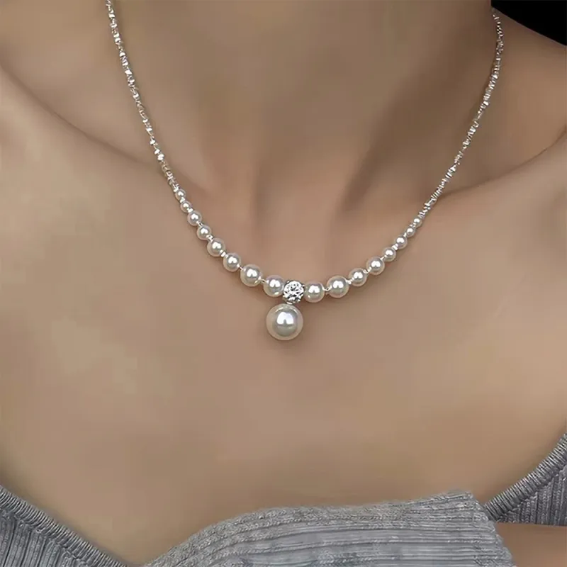 Anxious Artificial Pearl Necklaces Women's-1