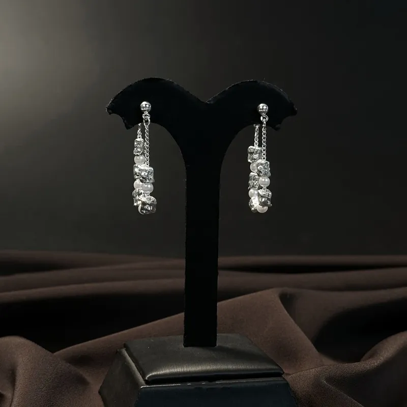 Anxious Artificial Pearl Earrings Women's-3