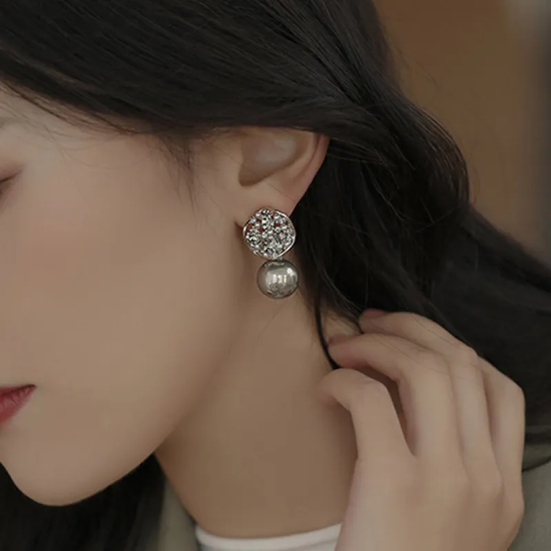 Anxious Artificial Pearl Earrings Women's-2