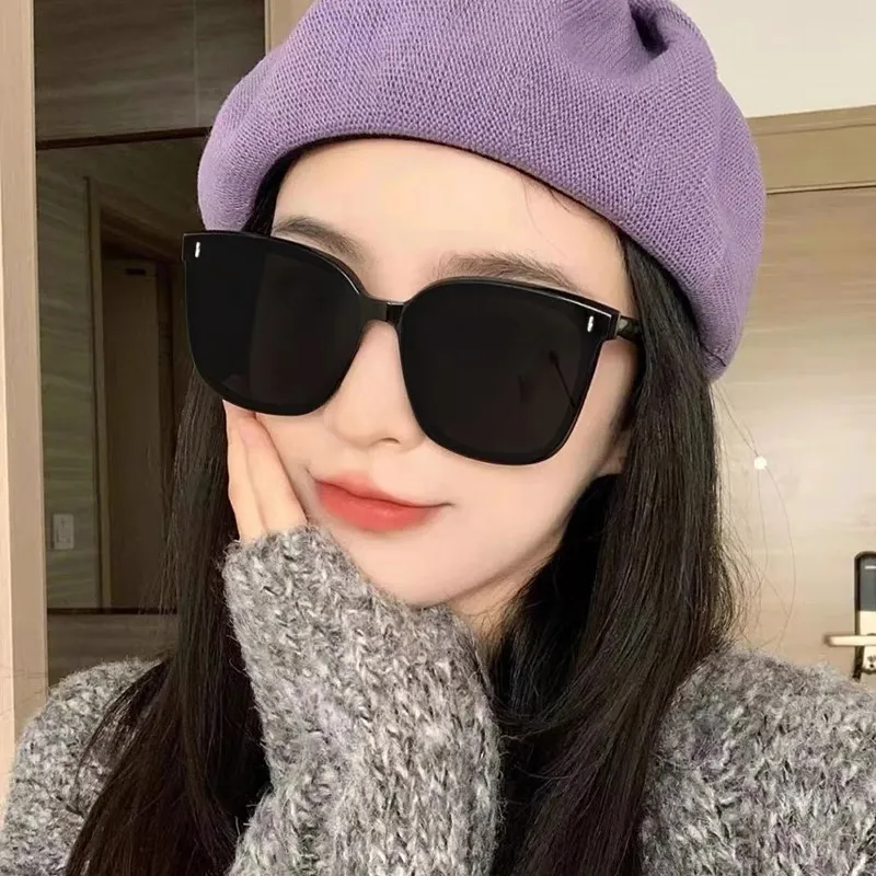 Anxious TR/Memory Plastic Square Sunglasses Unisex-2
