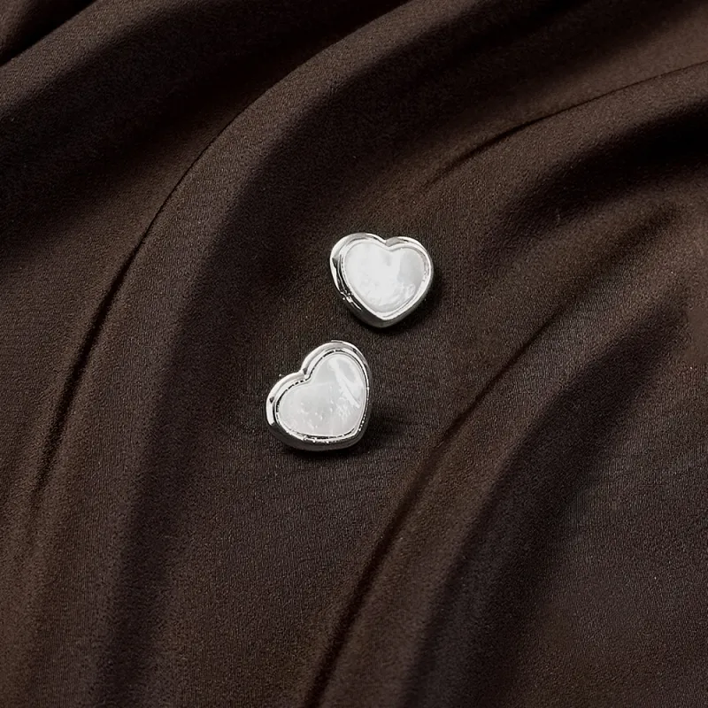 Anxious 925 Silver Needles Stud Earrings Women's-1