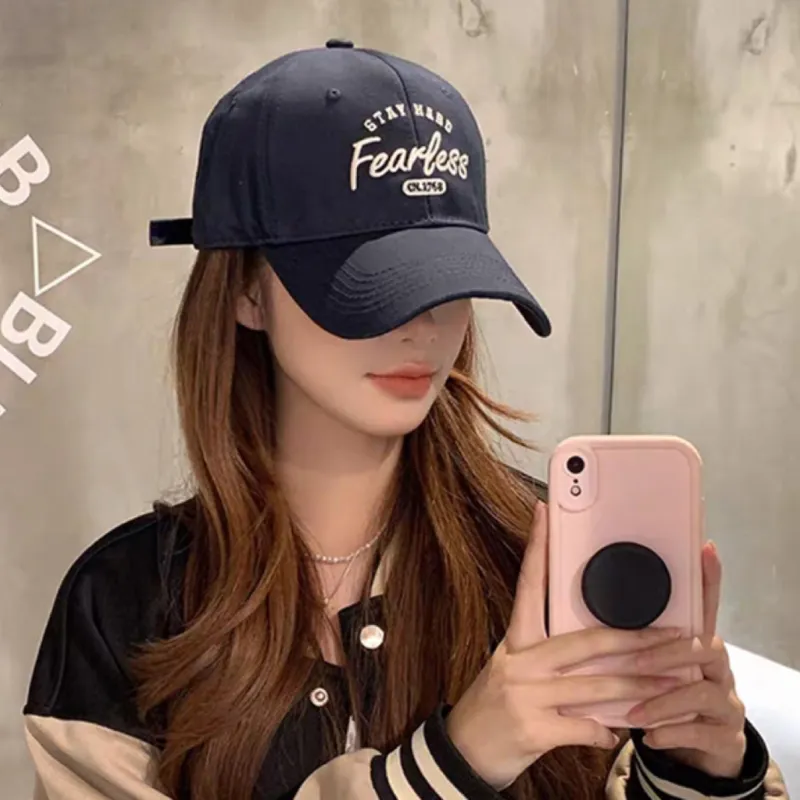 Anxious Cotton Baseball Caps Unisex-3
