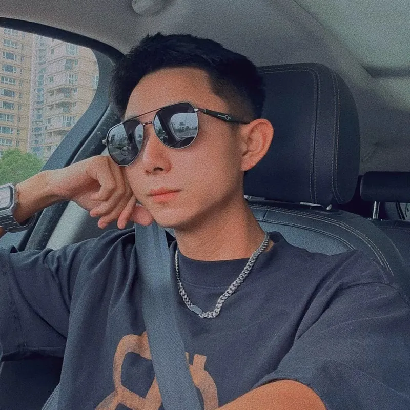 Anxious Cupronickel Aviator Sunglasses Unisex-4