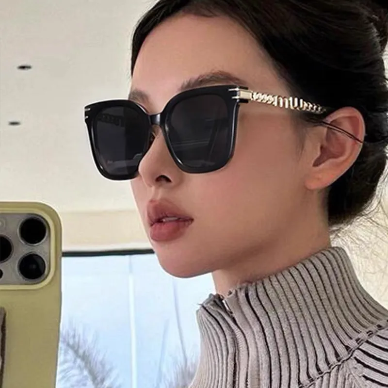 Anxious PC Cupronickel Square Sunglasses Women's-2