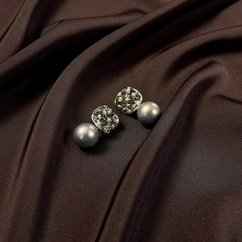 Anxious Artificial Pearl Earrings Women's-5
