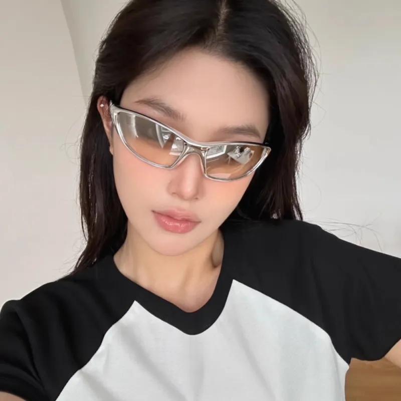 Anxious PC Irregular Shape Sunglasses Unisex-2
