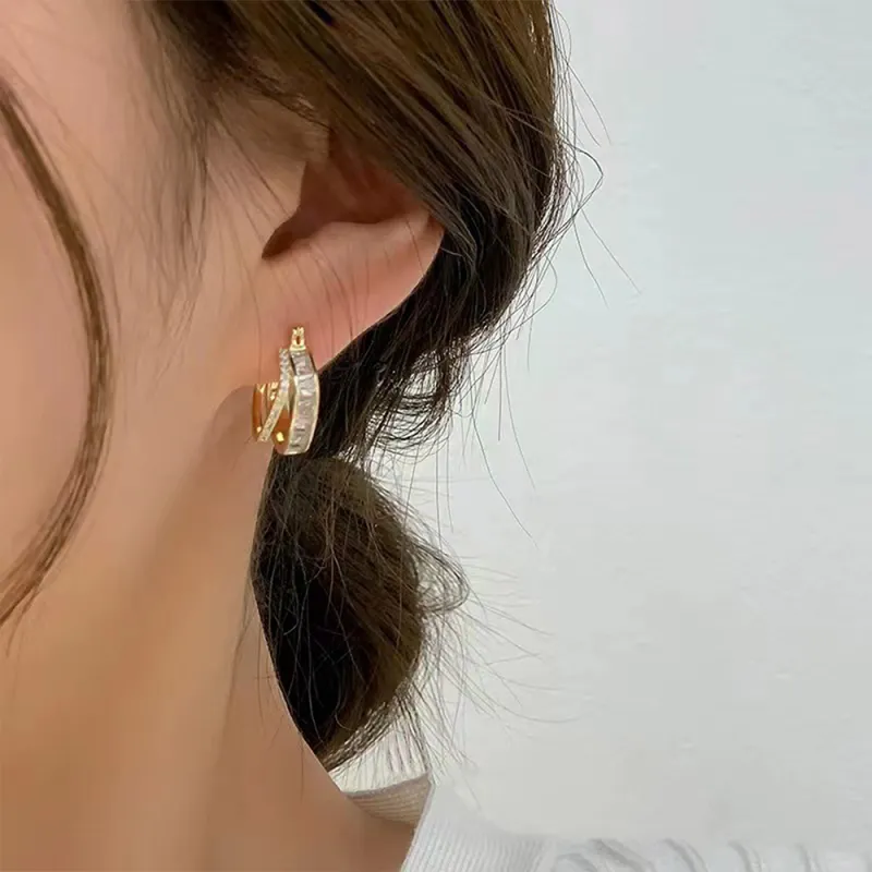 Anxious Copper Earrings Women's-3