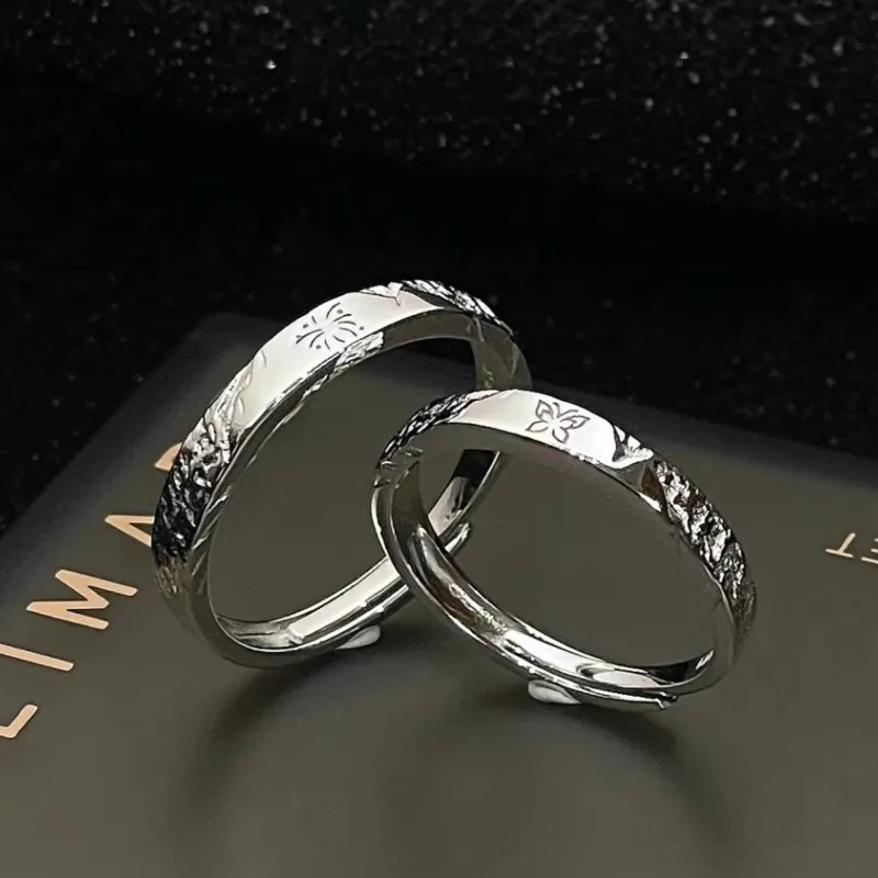 Anxious 999 Fine Silver Rings Unisex-6