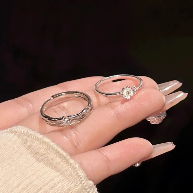 Anxious Copper Alloy Rings Unisex-1