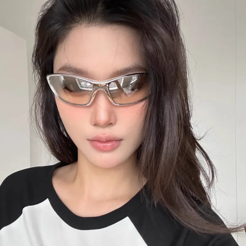 Anxious PC Irregular Shape Sunglasses Unisex-3
