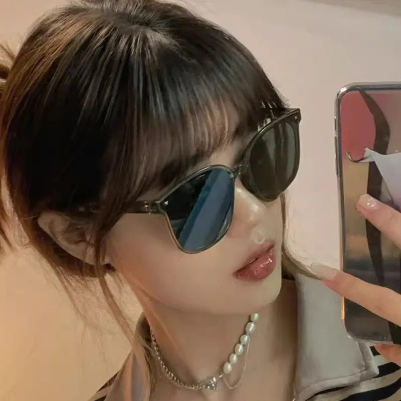 Anxious TR/Memory Plastic Square Sunglasses Unisex-1