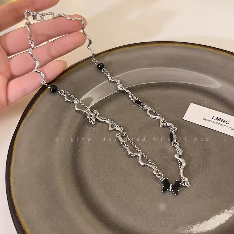 Anxious Alloy Necklaces Women's-5