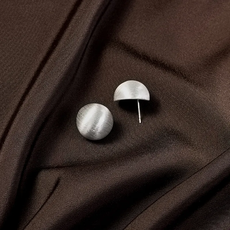 Anxious 925 Silver Needles Stud Earrings Women's-6