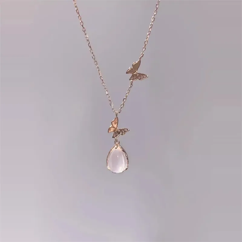 Anxious Zircon Necklaces Unisex-3