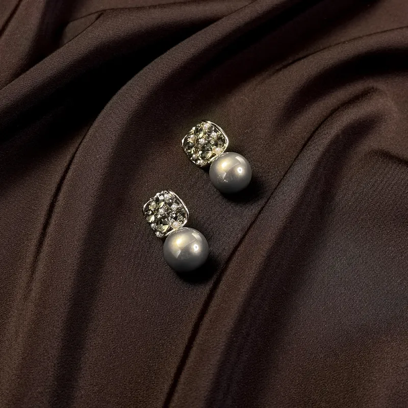 Anxious Artificial Pearl Earrings Women's-6